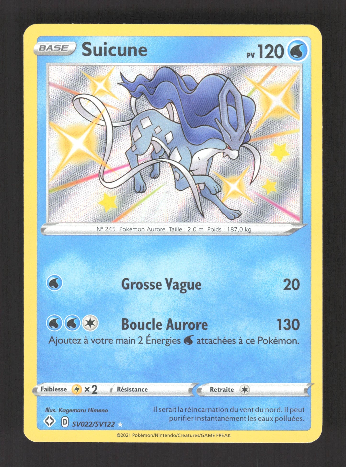 SV022/SV122 Suicune SHINY - Destinées Radieuses