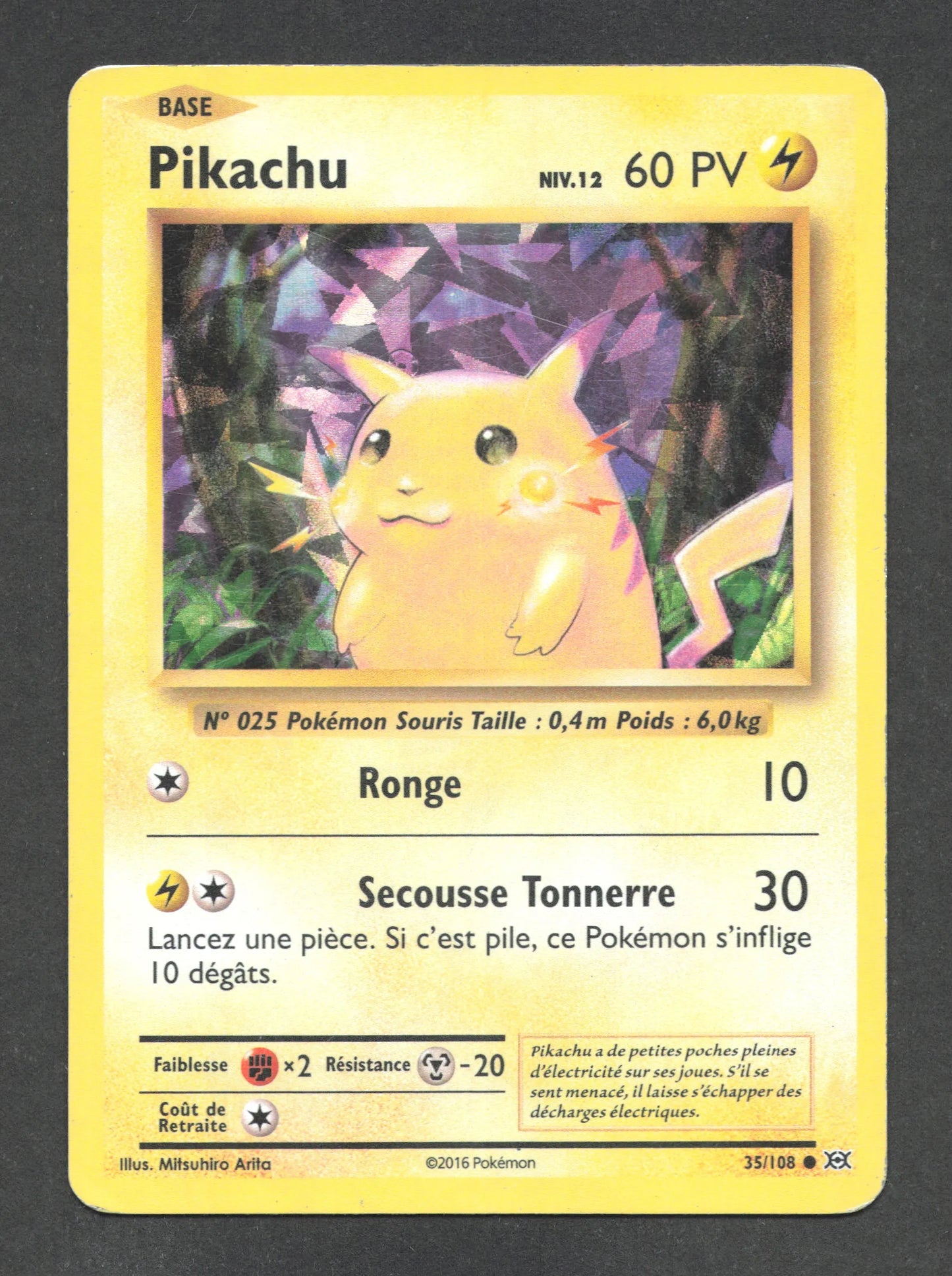 35/108 Pikachu HOLO - Évolutions