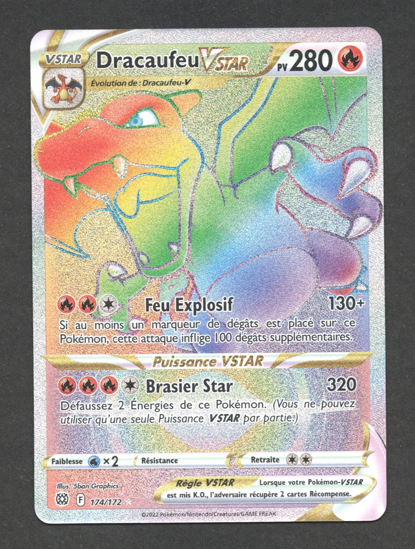 174/172 Dracaufeu VSTAR - Stars Étincelantes