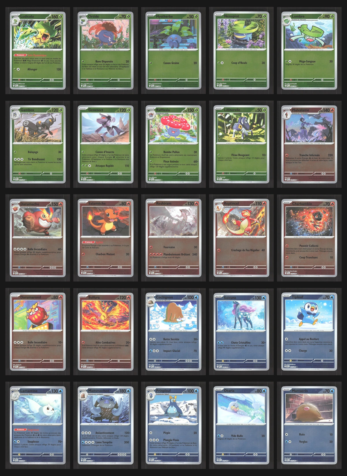 Lot de 84 Reverse ME2 (sans doublon)