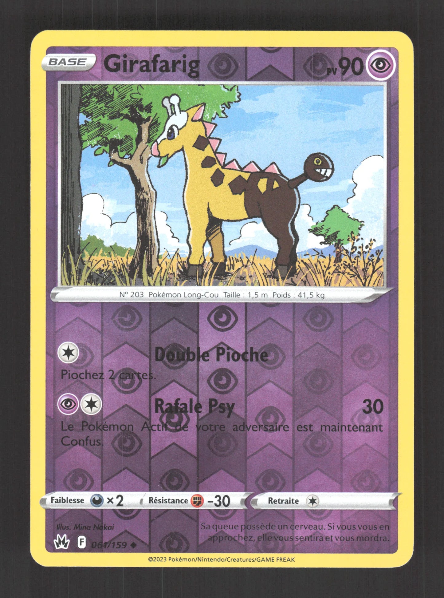 061/159 Girafarig REVERSE - Zénith Suprême