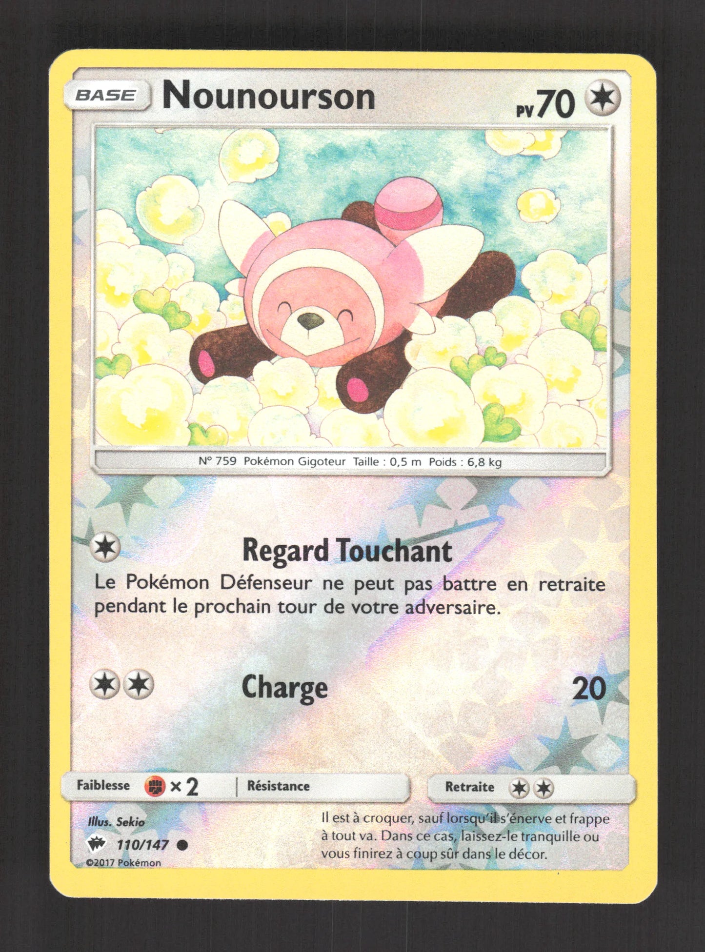 110/147 Nounourson REVERSE - Ombres Ardentes