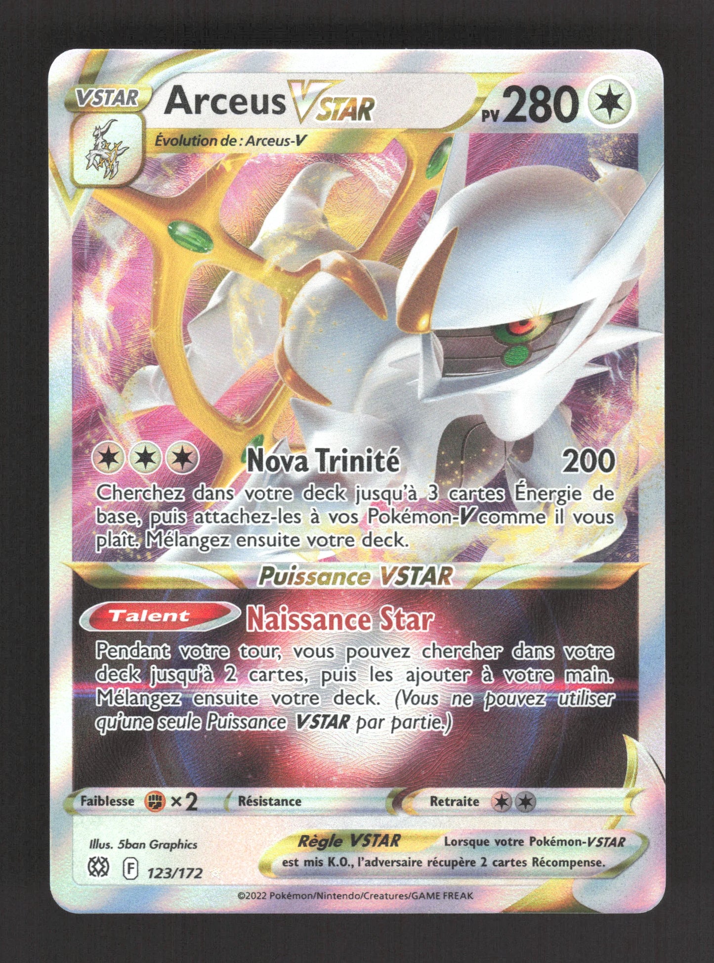 123/172 Arceus VSTAR - Stars Étincelantes