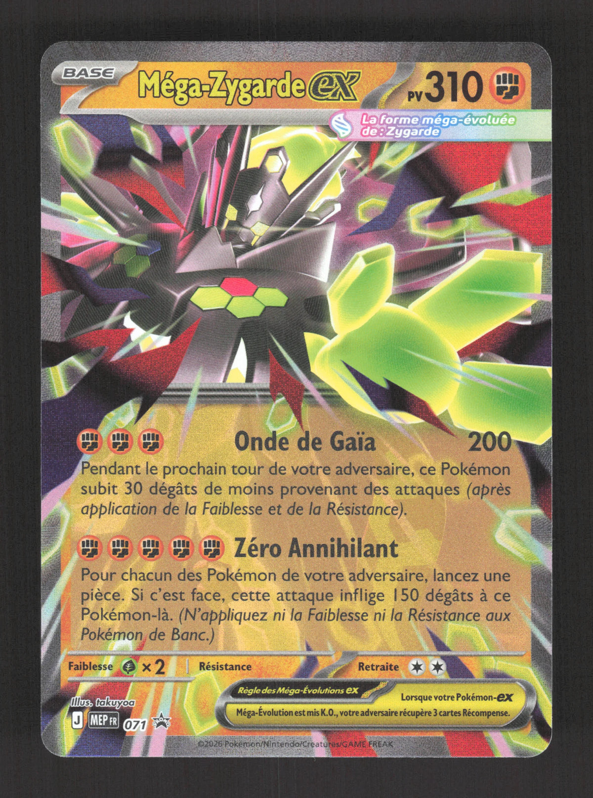 MEP071 Mega Zygarde EX - Promo ME