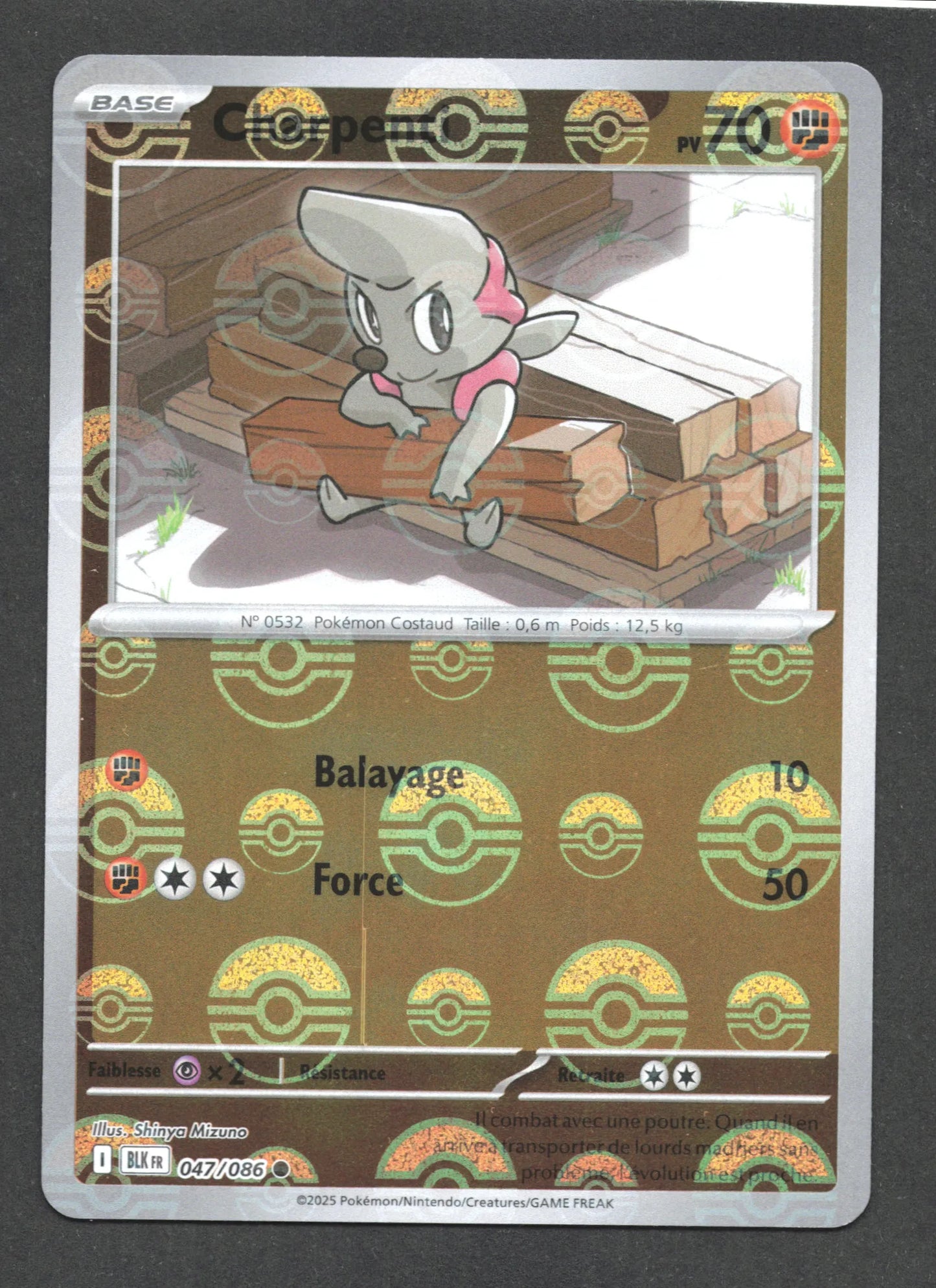 047/086 Charpenti POKEBALL - Foudre Noire - Pokeball