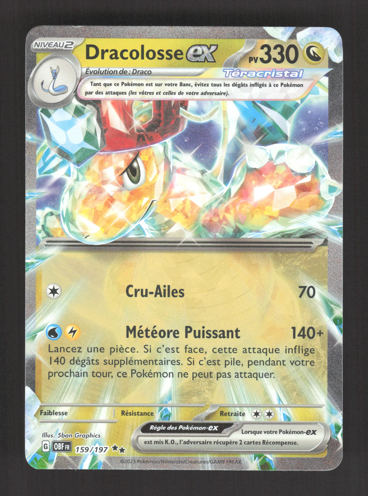 159/197 Dracolosse EX - Flammes Obsidiennes