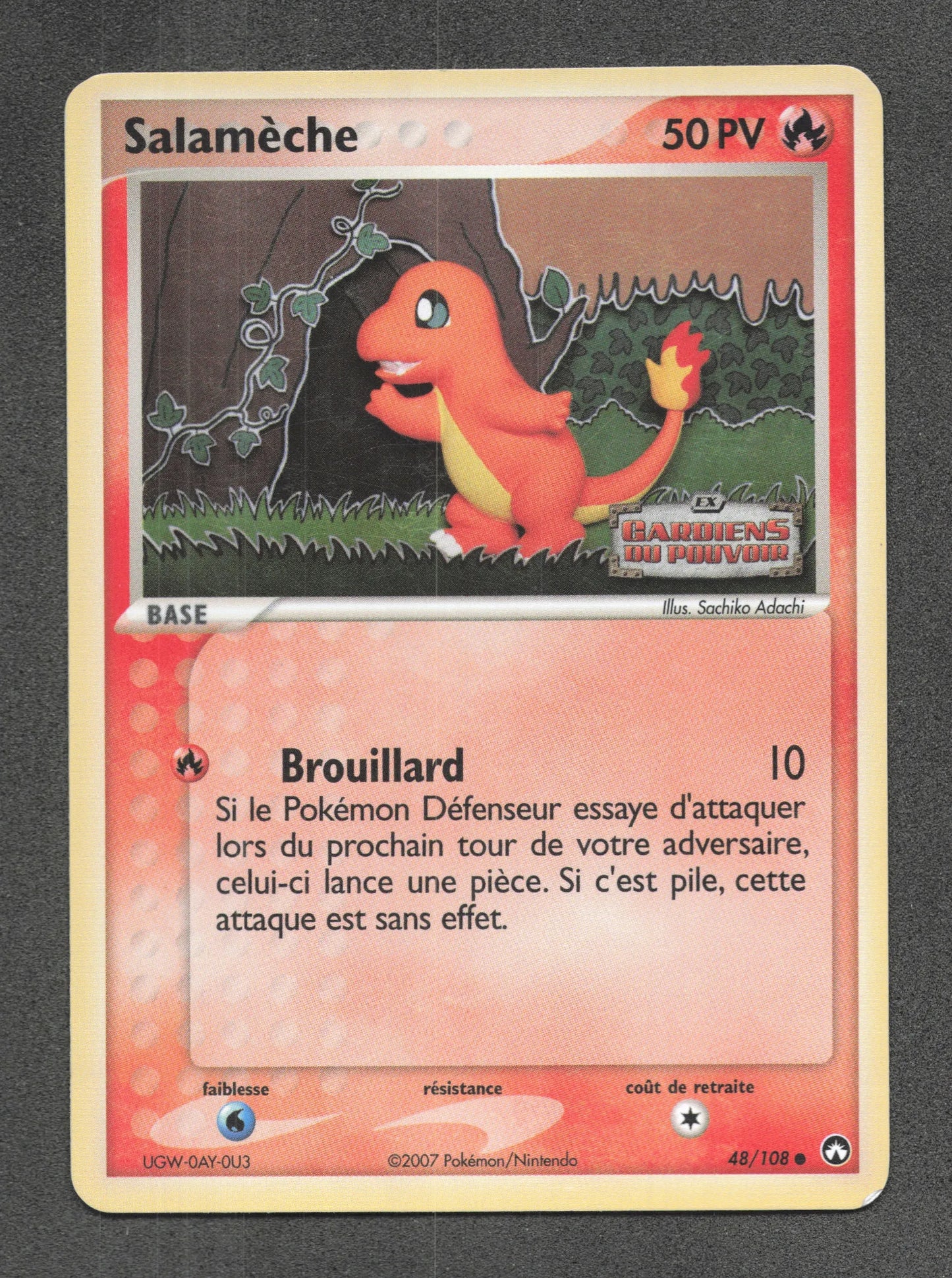 48/108 Salameche REVERSE STAMP - Gardiens du Pouvoir