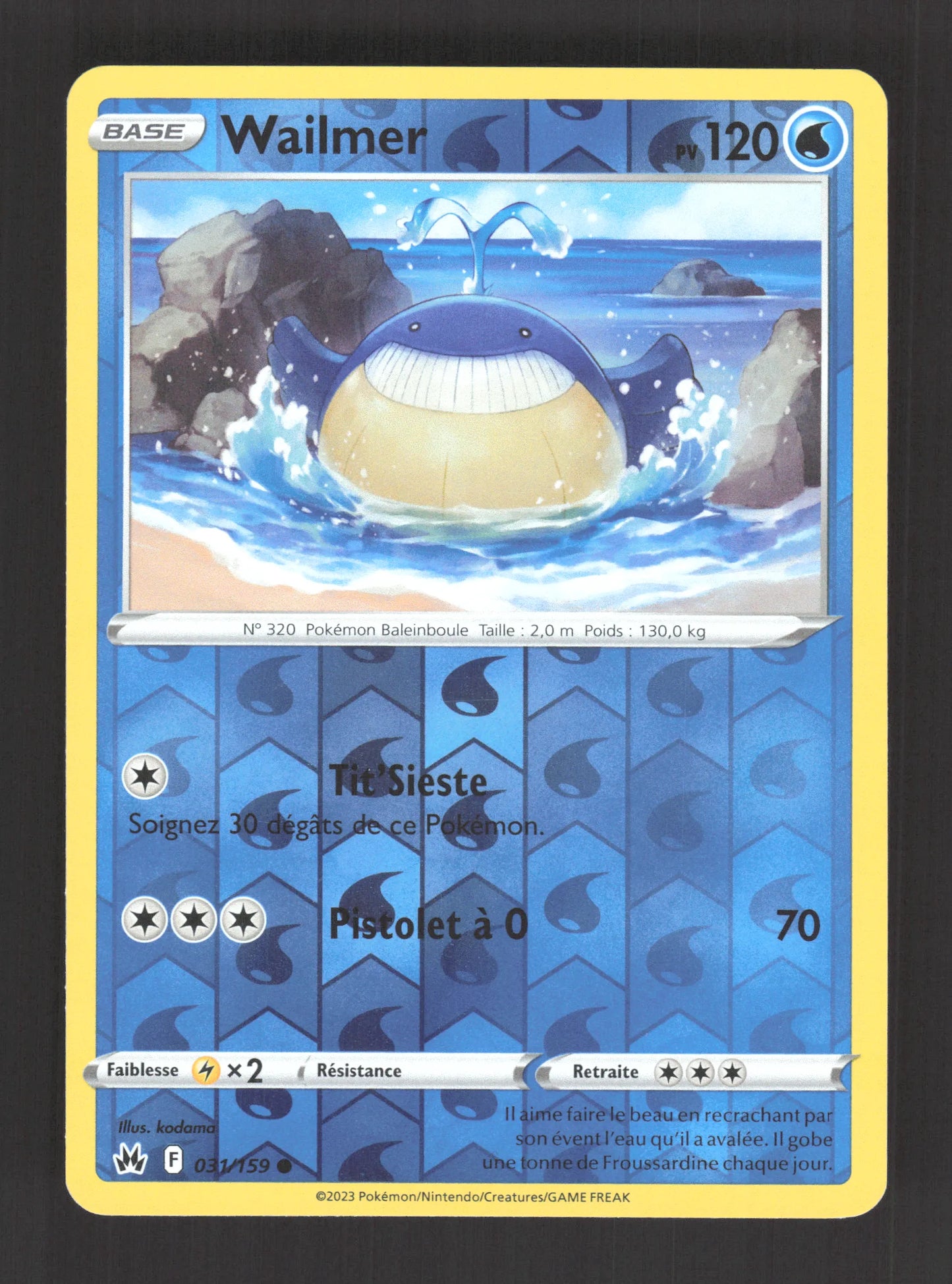 031/159 Wailmer REVERSE - Zénith Suprême