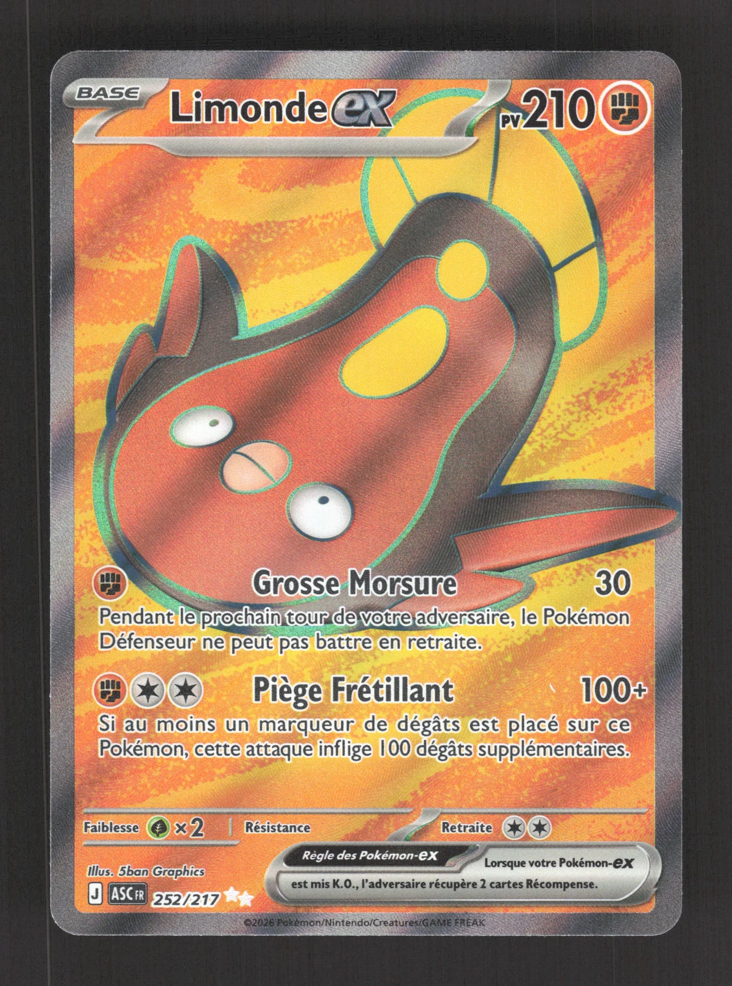 252/217 Limonde EX - Héros Transcendants