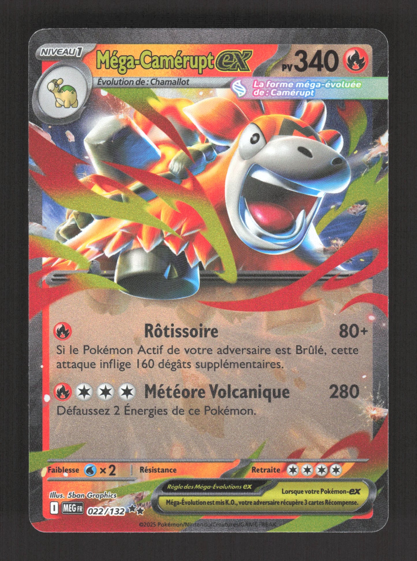 022/132 Mega Camerupt EX - Méga-Évolution