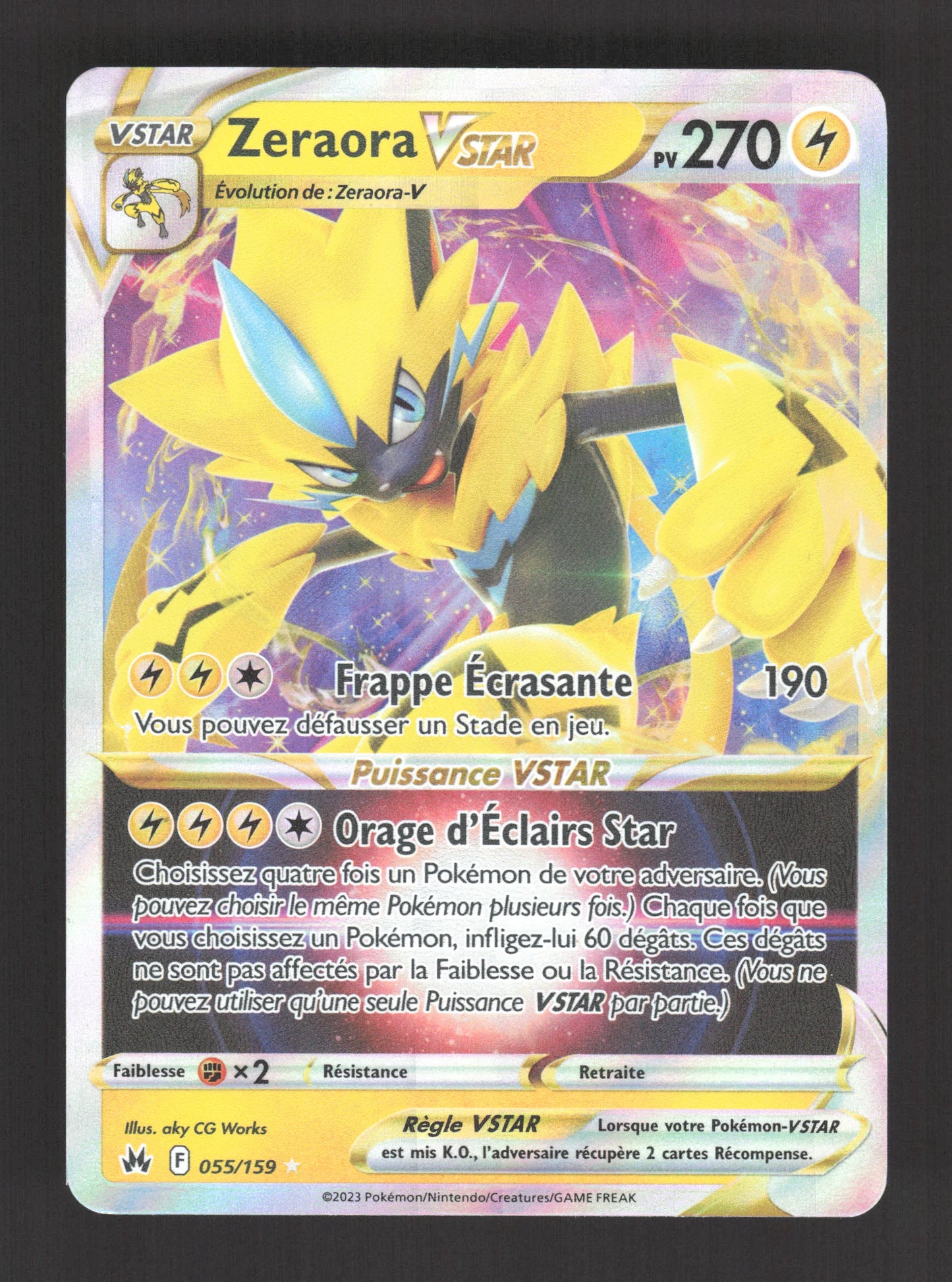 055/159 Zeraora VSTAR - Zénith Suprême