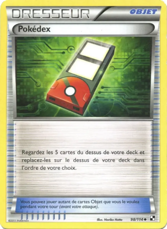98/114 Pokedex REVERSE - Noir & Blanc
