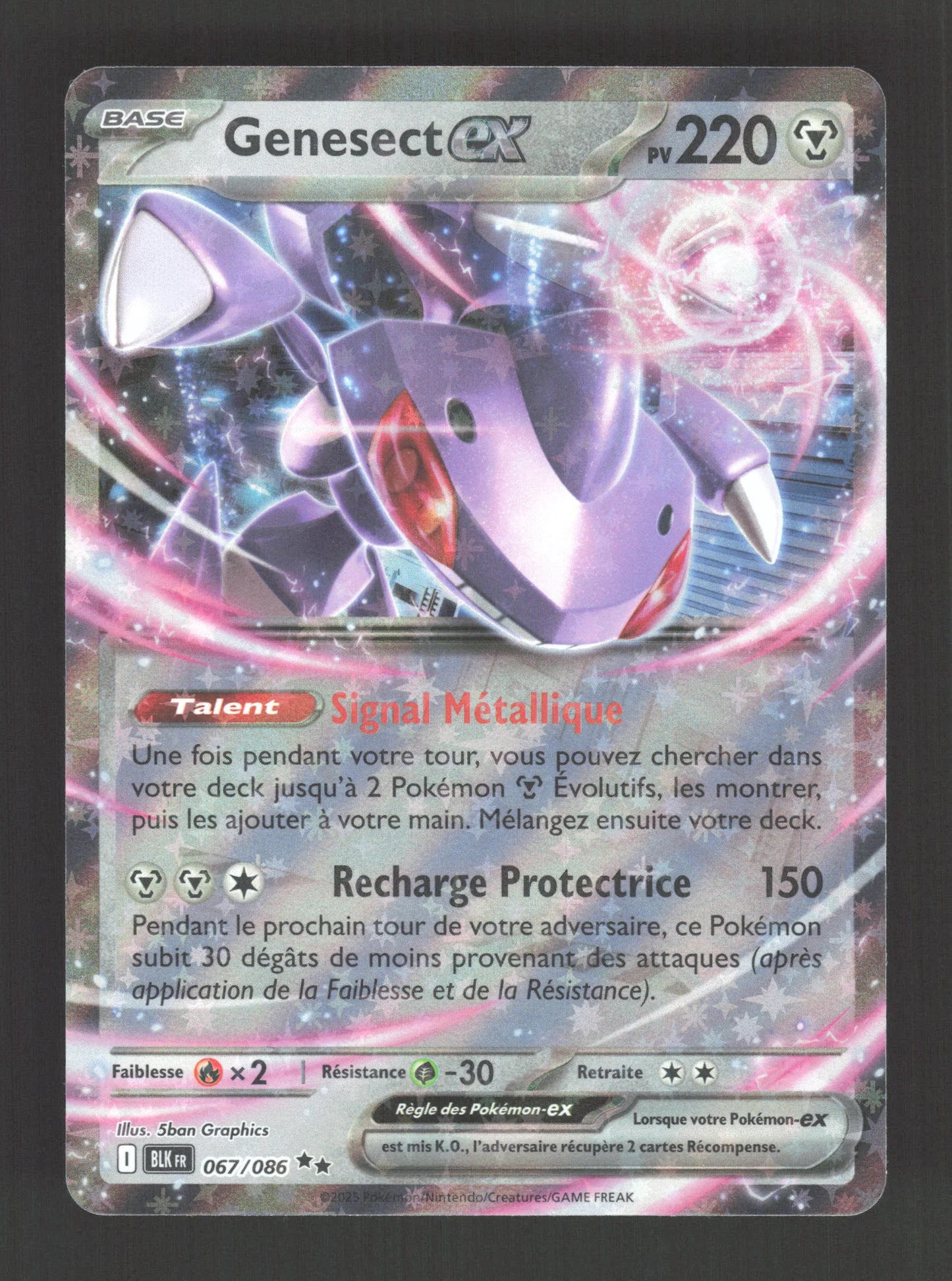 067/086 Genesect EX - Foudre Noire