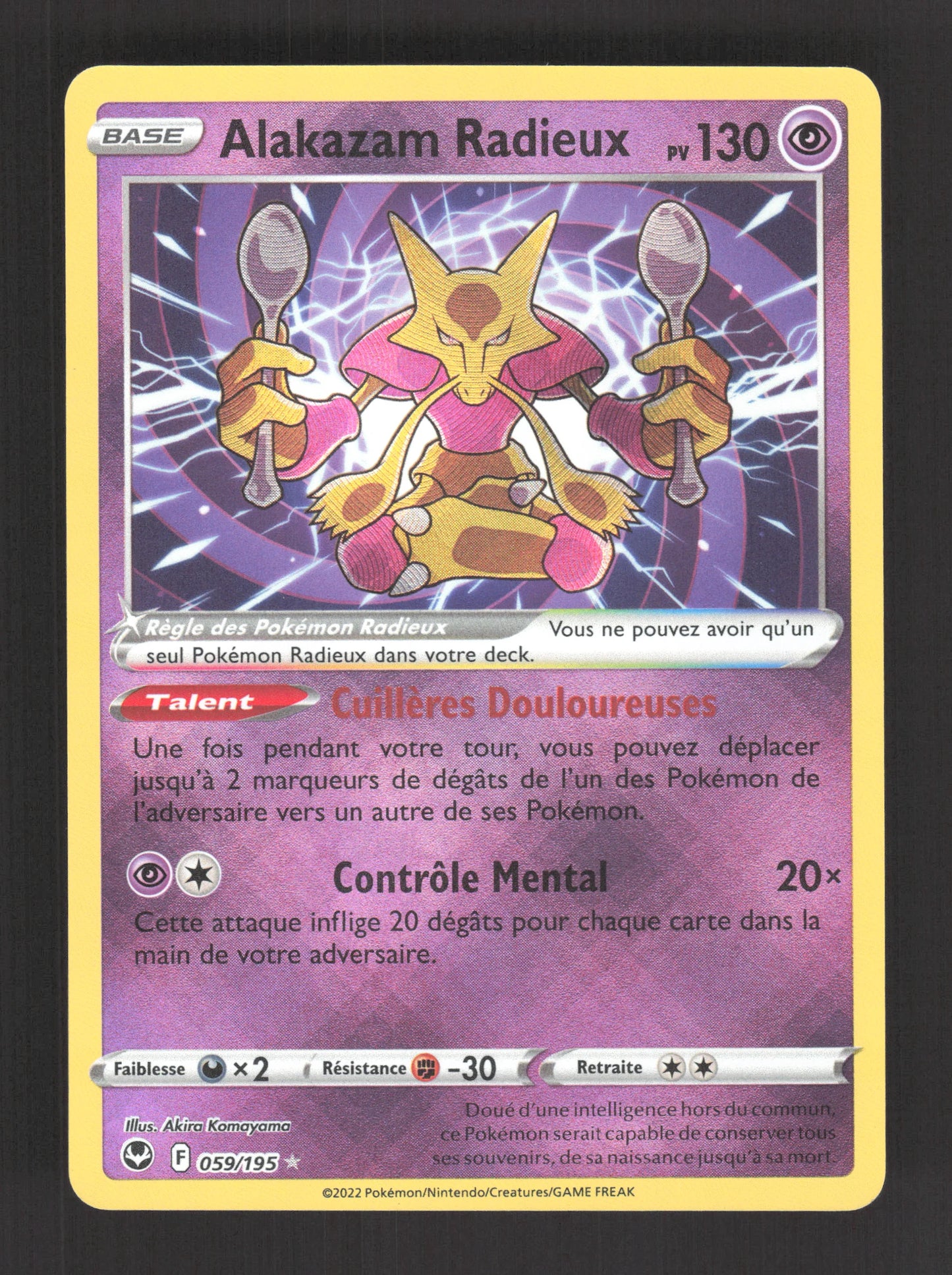 059/195 Alakazam RADIEUX - Tempête Argentée