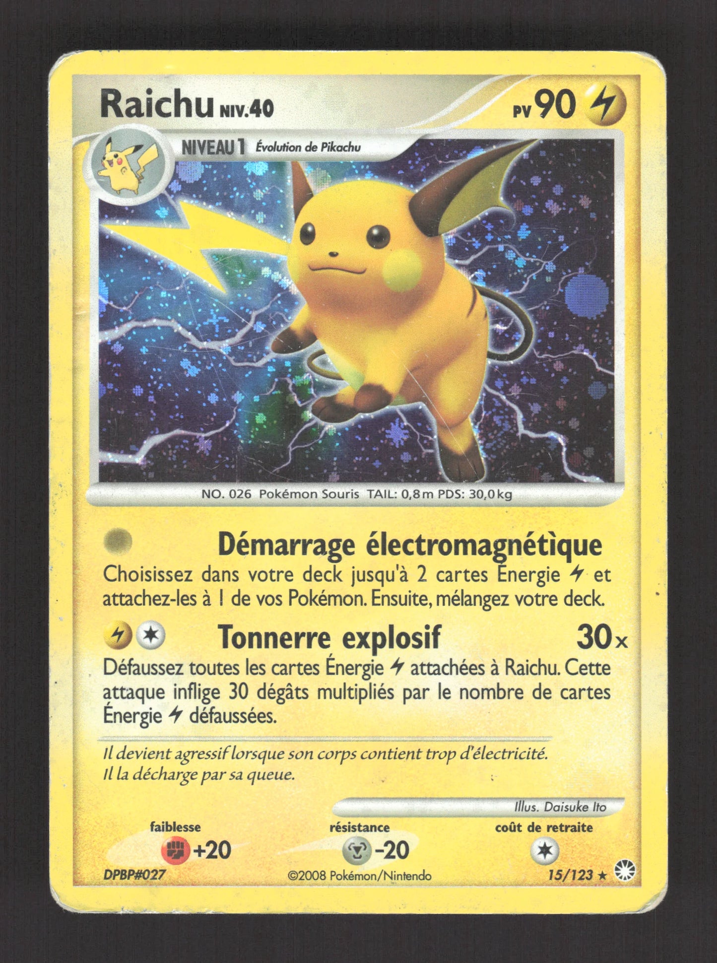 15/123 Raichu HOLO - Trésors Mystérieux