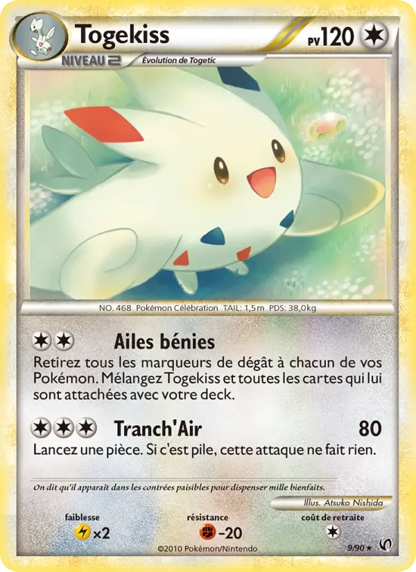 9/90 Togekiss RARE - Indomptable