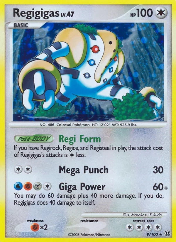 9/100 Regigigas HOLO - Tempête