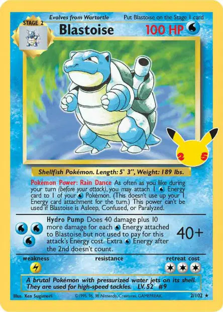 2/102 Blastoise HOLO - Anglais