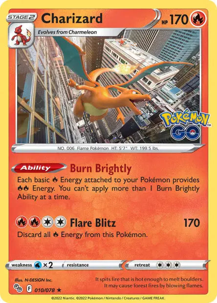 010/078 Charizard HOLO - Anglais