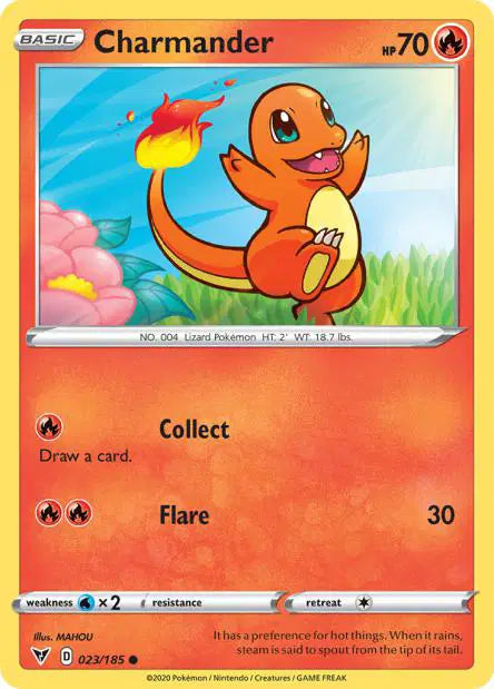 023/185 Charmander REVERSE - Anglais