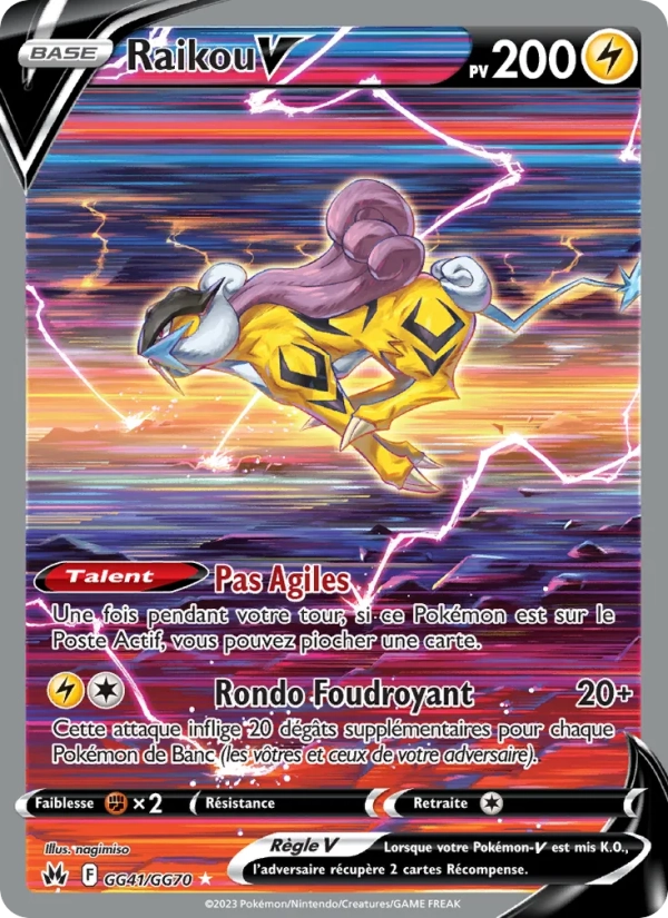 GG41/GG70 Raikou V CCC 9.5 - Cartes Gradées