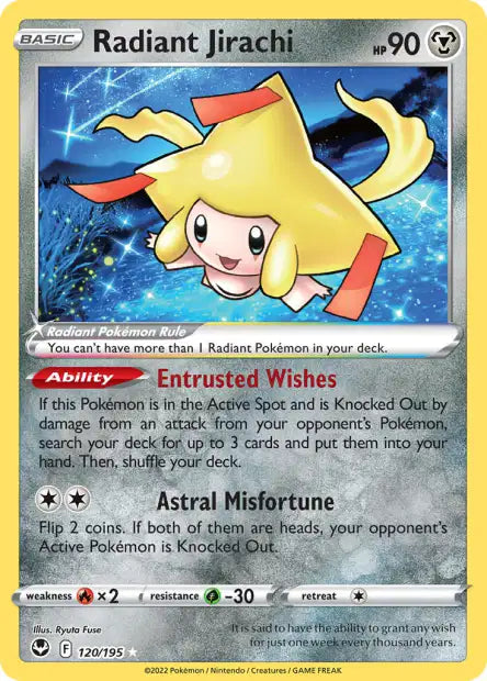 120/195 Jirachi RADIANT ANGLAIS - Anglais