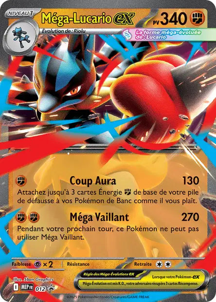 MEP012 Mega Lucario EX - Promo ME