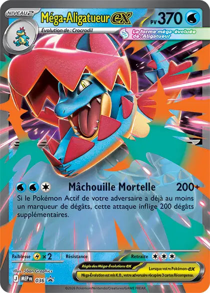 MEP036 Mega Aligatueur EX - Promo ME