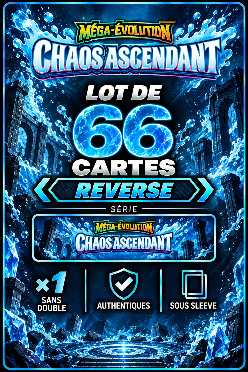 Lot de 66 Reverse ME4 (sans doublon)