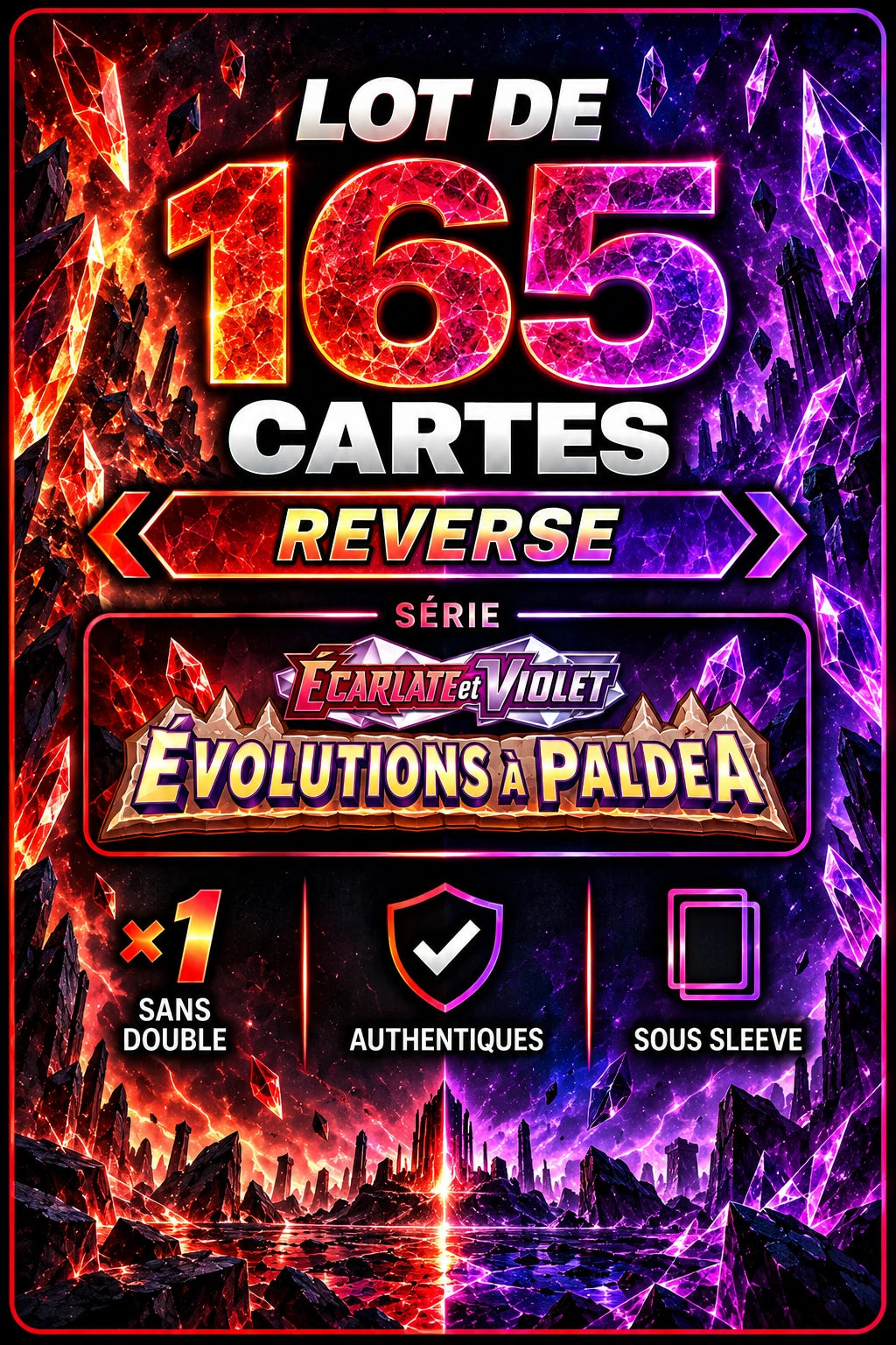 Lot de 165 Reverse EV2 (sans doublon)