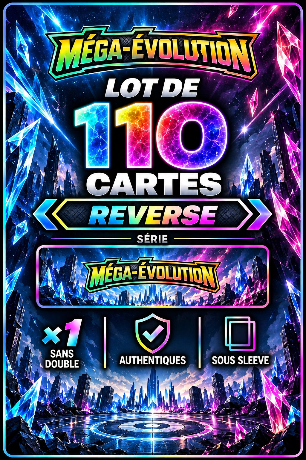 Lot de 110 Reverse ME1 (sans doublon)