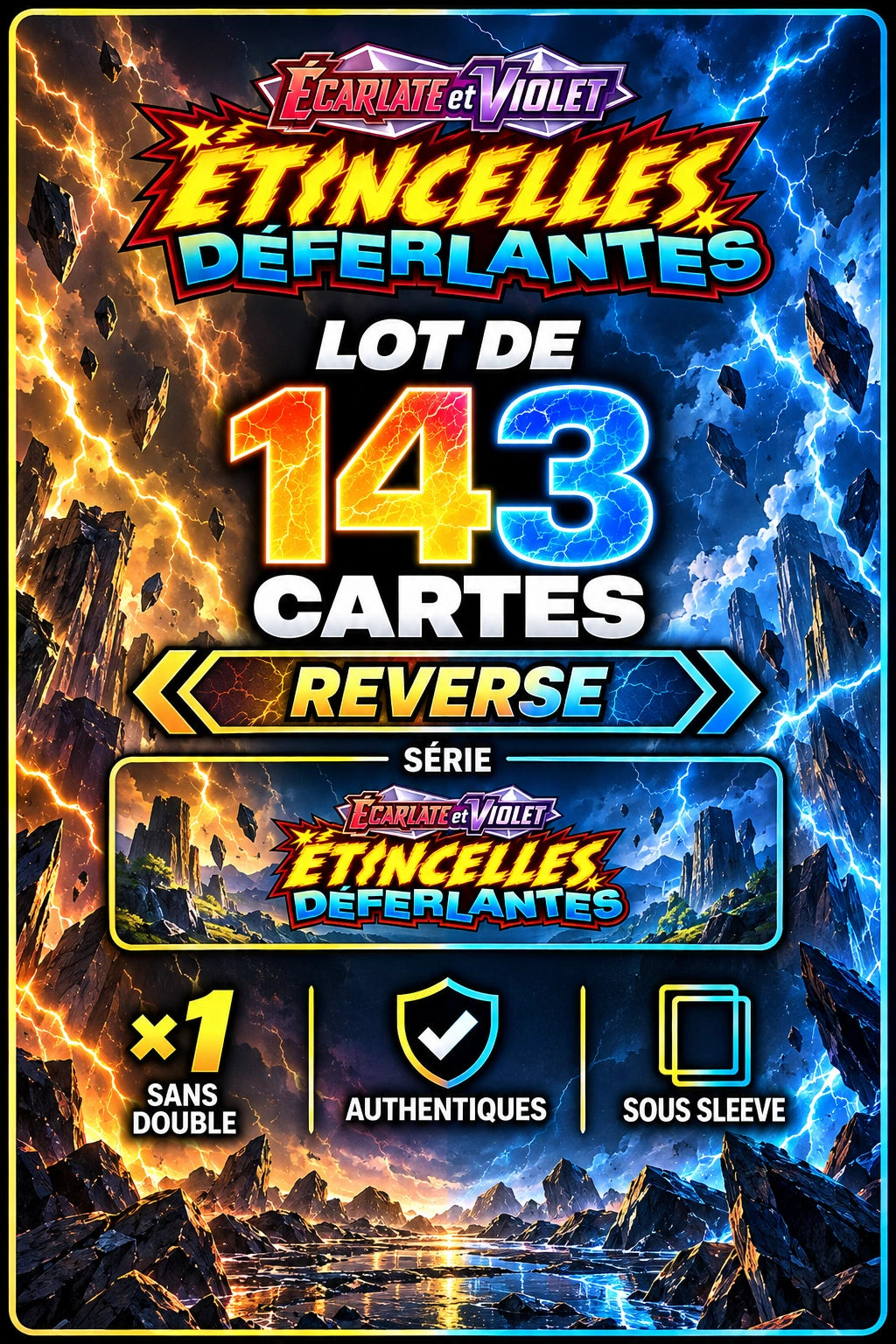 Lot de 143 Reverse EV8 (sans doublon)