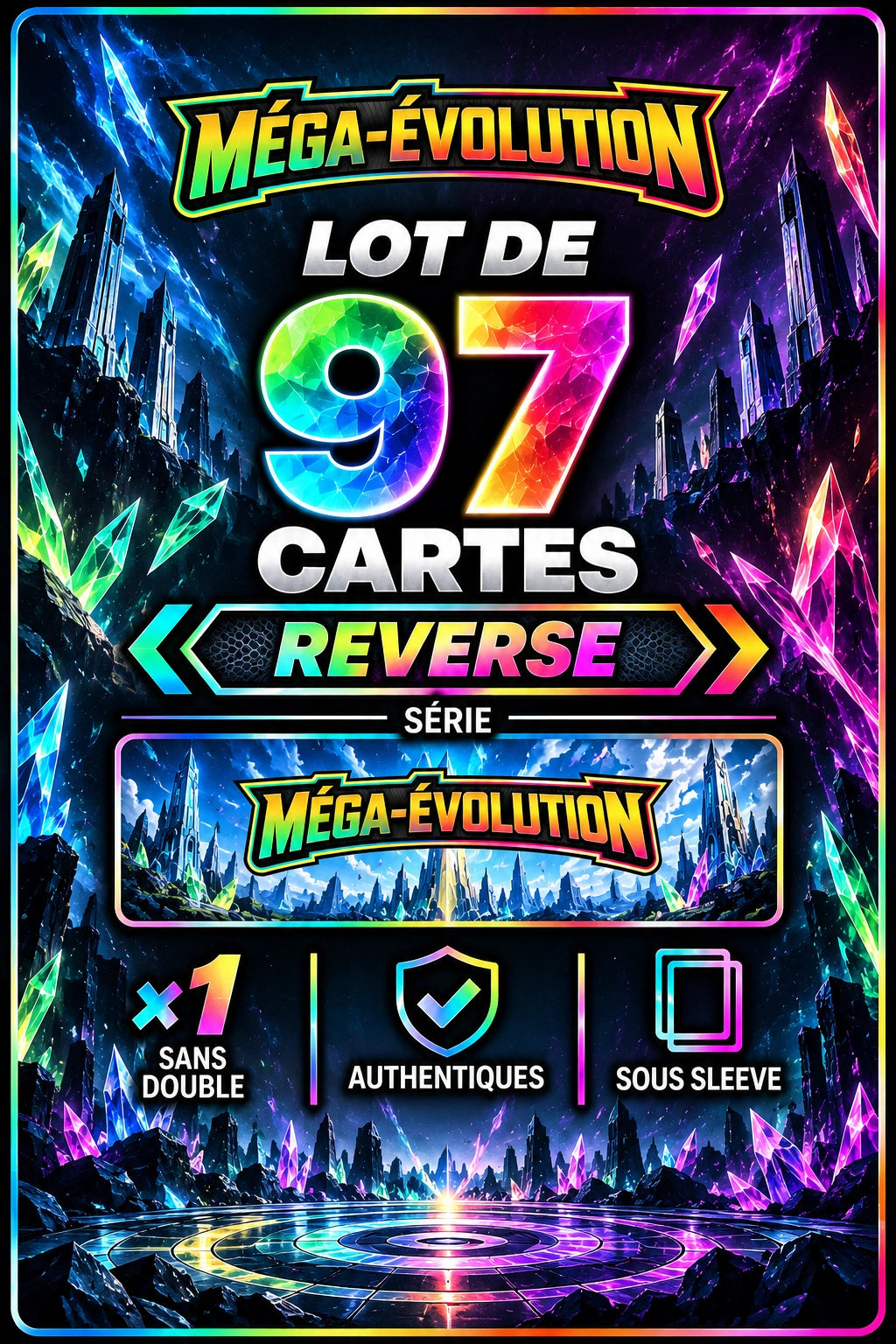 Lot de 97 Reverse ME1 (sans doublon)