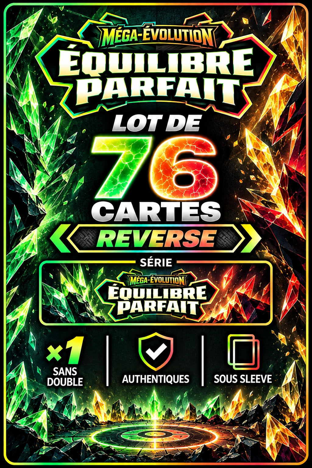 Lot de 76 Reverse ME3 (sans doublon)