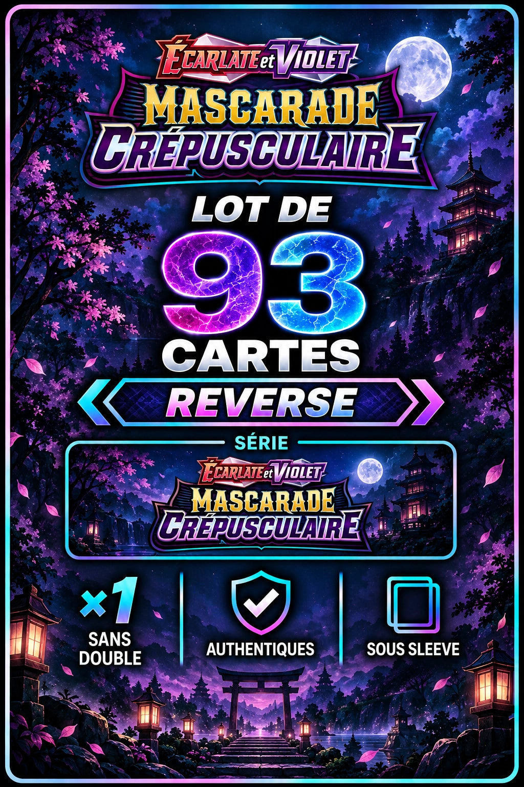 Lot de 93 Reverse EV6 (sans doublon)