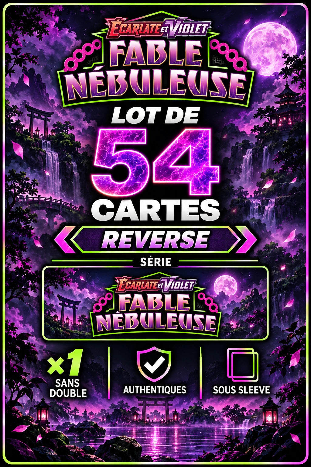 Lot de 54 Reverse EV6.5 (sans doublon)