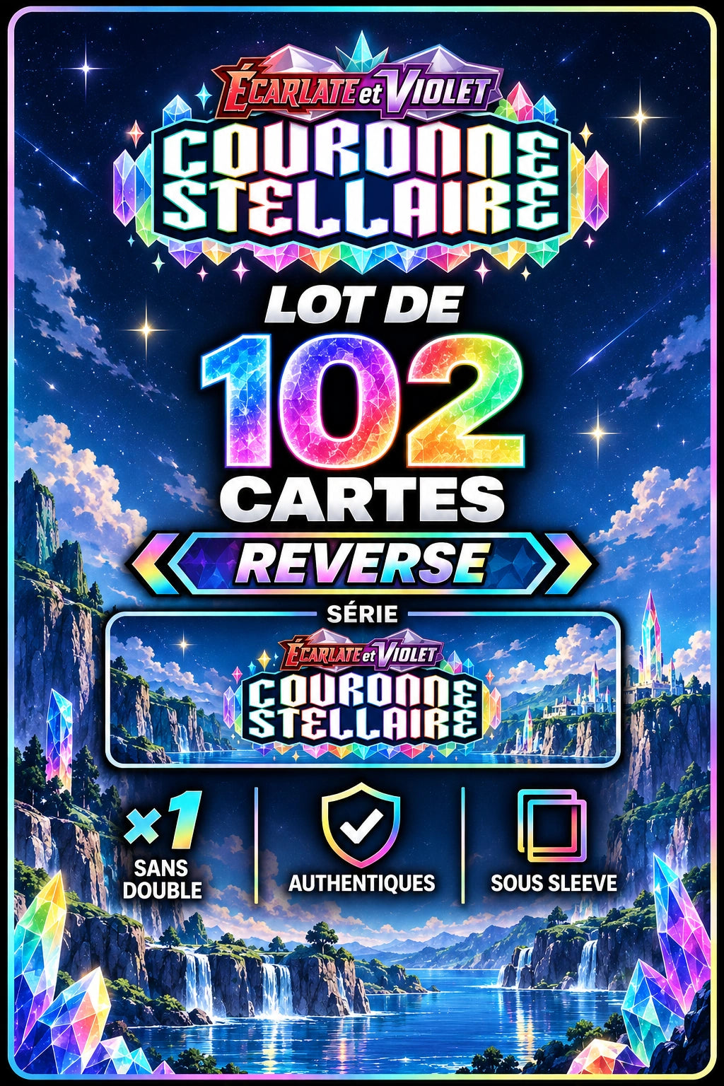 Lot de 102 Reverse EV7 (sans doublon)