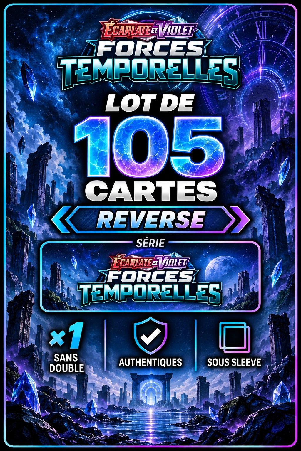 Lot de 105 Reverse EV5 (sans doublon)