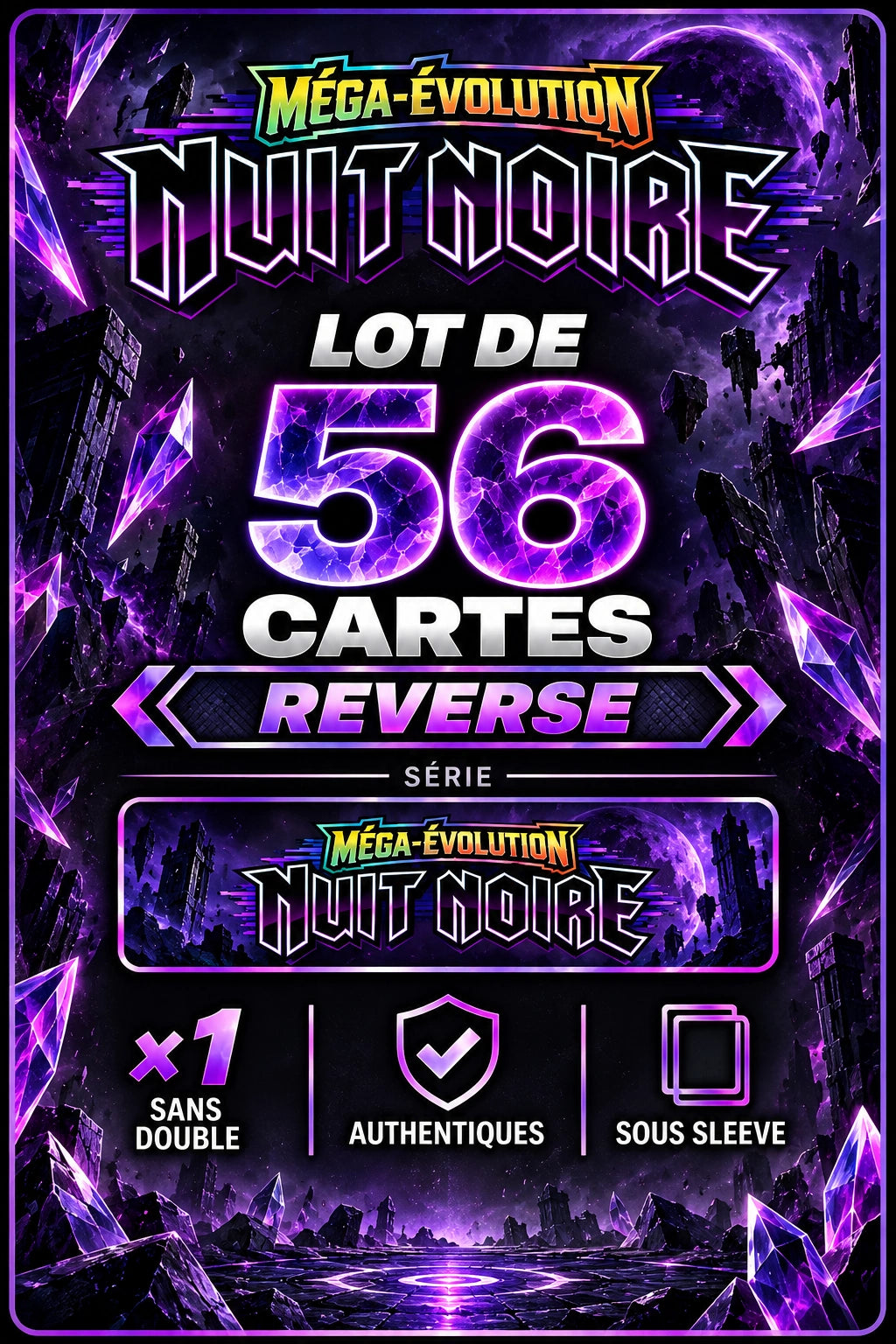 Lot de 56 Reverse ME5 (sans doublon)