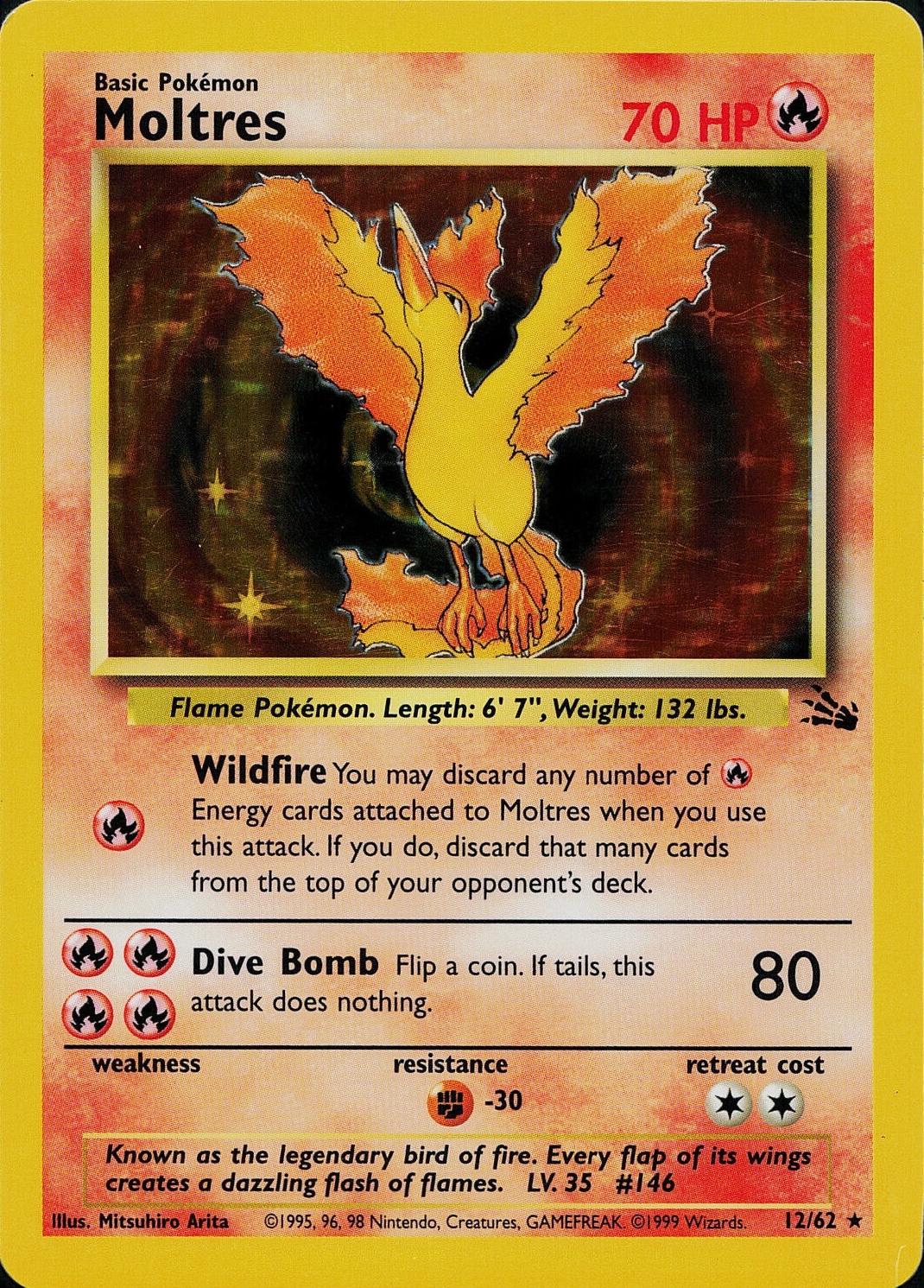 12/62 Moltres HOLO ANGLAIS - Anglais