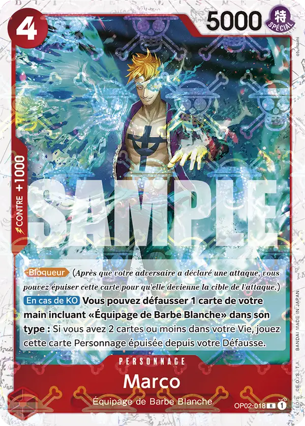 OP02-018-FOIL-SKULL Marco FOIL SKULL - One Piece