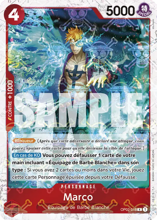 OP02-018-FOIL-SKULL Marco FOIL SKULL - One Piece