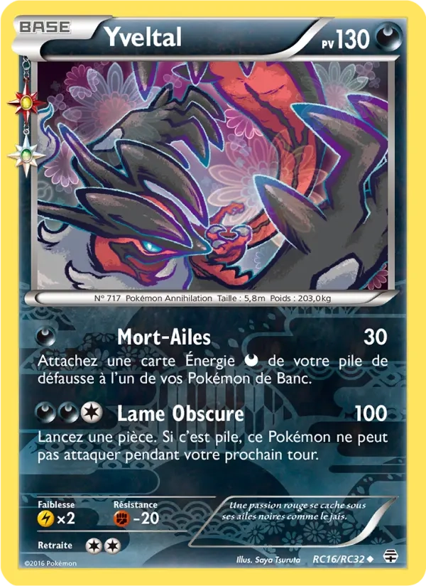 RC16/RC32 Yveltal HOLO - Générations