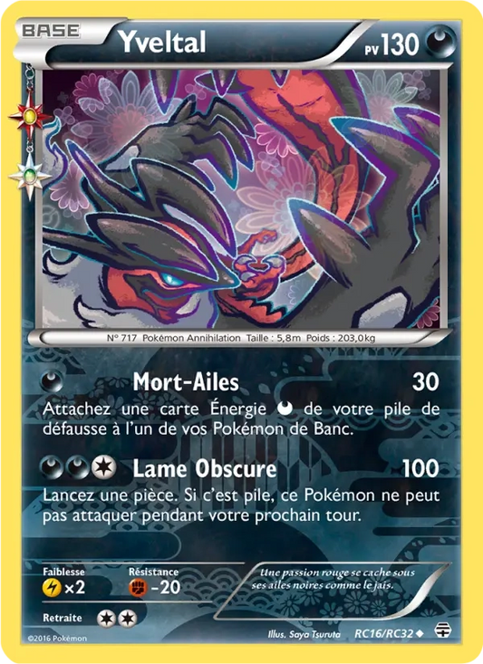 RC16/RC32 Yveltal HOLO - Générations