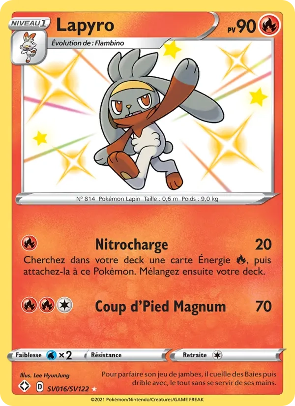 SV016/SV122 Lapyro SHINY - Destinées Radieuses