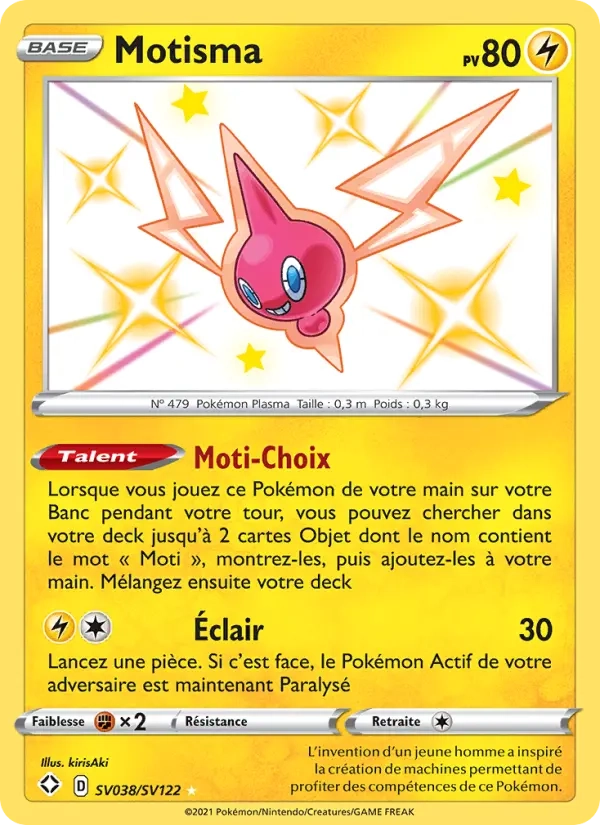SV038/SV122 Motisma SHINY - Destinées Radieuses