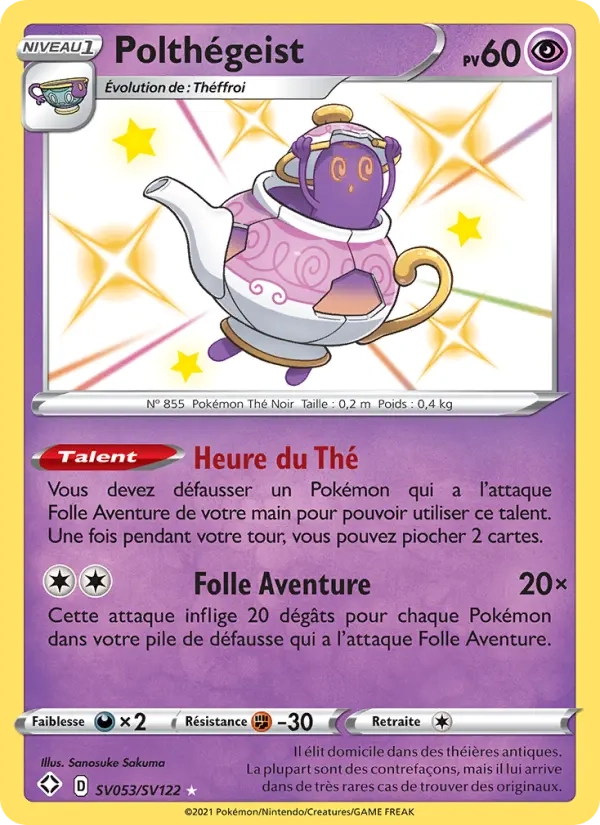 SV053/SV122 Polthegeist SHINY - Destinées Radieuses