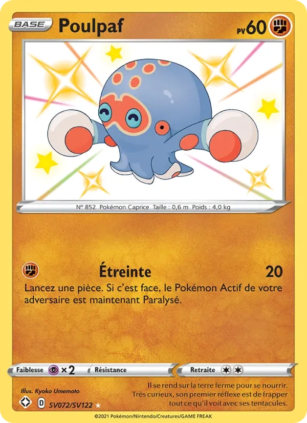 SV072/SV122 Poulpaf SHINY - Destinées Radieuses