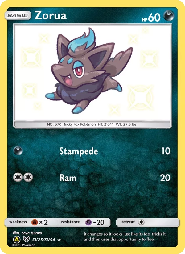 SV25/SV94 Zorua SHINY - Destinées Occultes