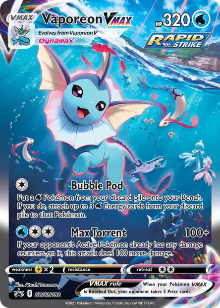 SWSH182 Vaporeon VMAX - Anglais